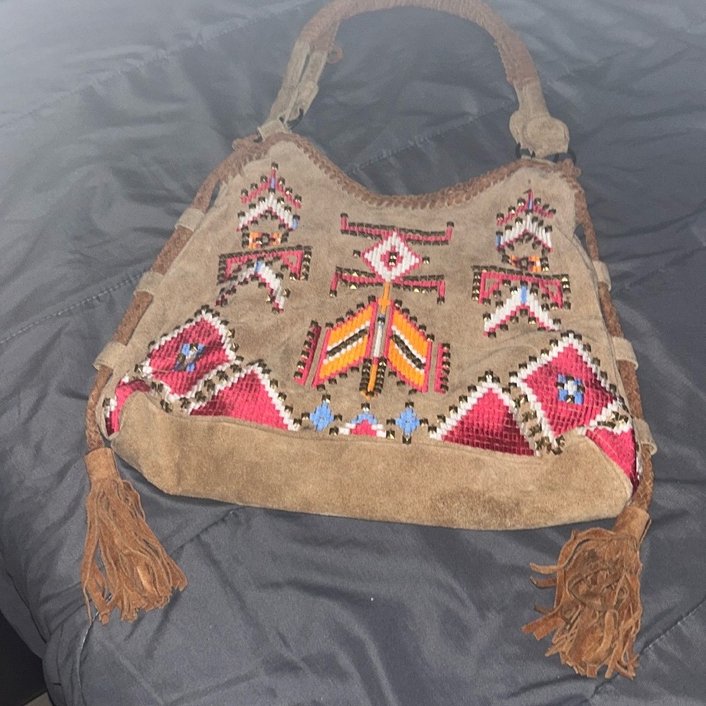 Free people gorgeous boho bag mint
